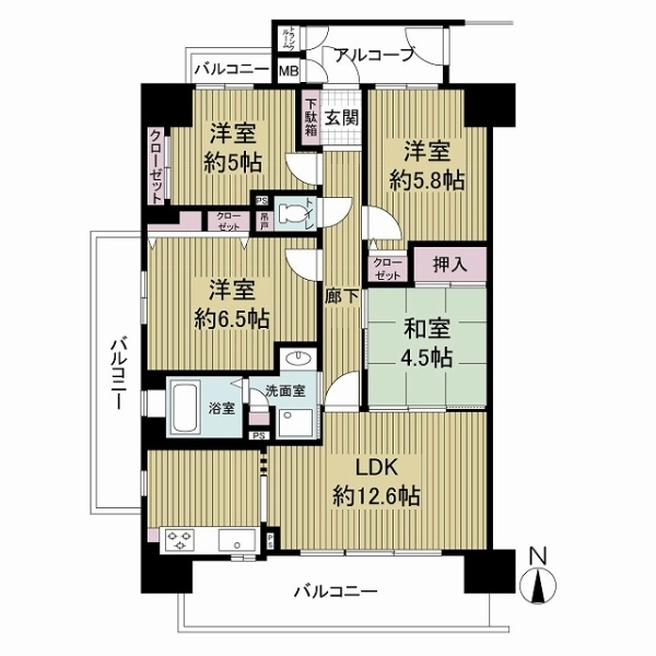 メイツ城東深江橋 間取図