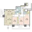 ザ・パークハウス晴海タワーズティアロレジデンス 全居室に開口部のある明るい3LDK、収納豊富な間取り