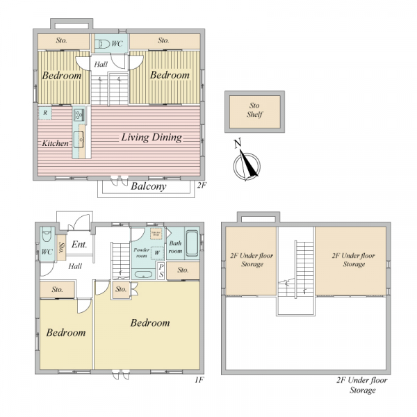 柏市松ケ崎 間取図