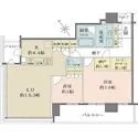 ザ・パークハウス中之島タワー 2面バルコニー付き住戸。約10帖の洋室などゆとりある設計です。ウォークインクローゼット、納戸有り。
