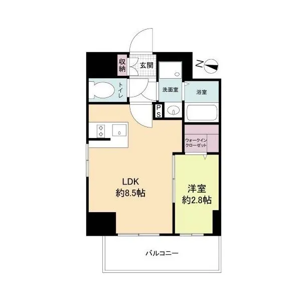エスリード栄ザパーク 壁芯29.25m2