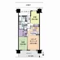 ブリリア多摩ニュータウンD 62m2、2LDKタイプのお部屋！