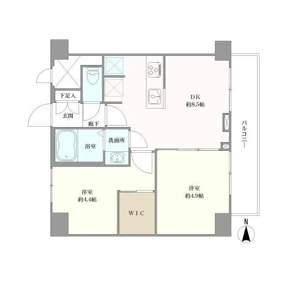 北千住第２ダイヤモンドマンション 間取図