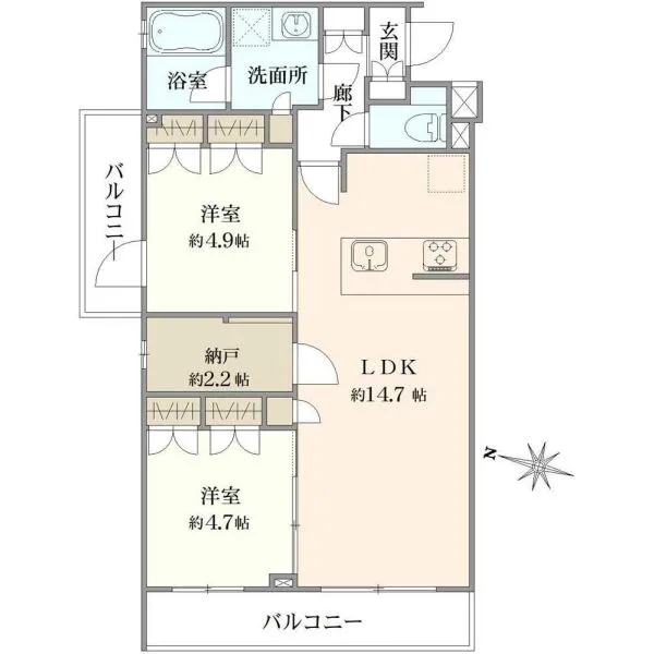 アクサス東京ウエスト練馬 間取図