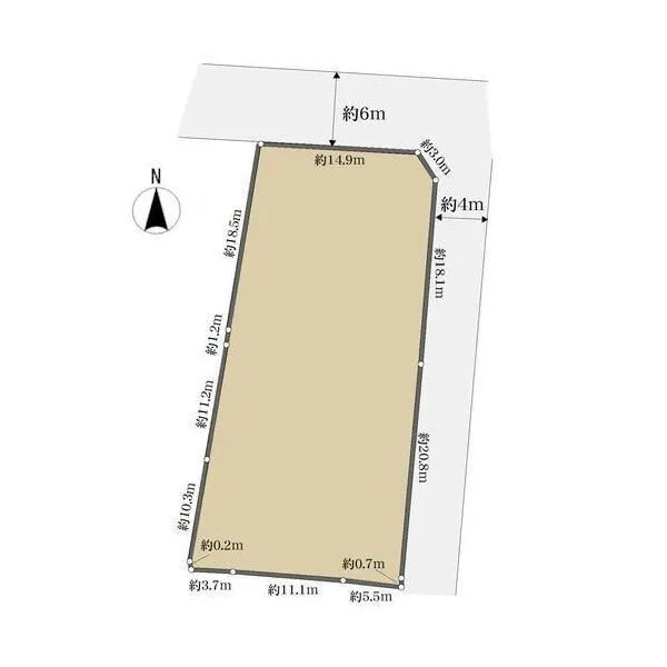 八王子市元本郷町１丁目 区画図