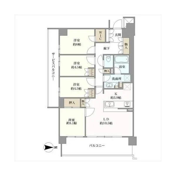 アドグランデ三鷹 間取図