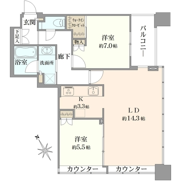 アウルタワー 間取図