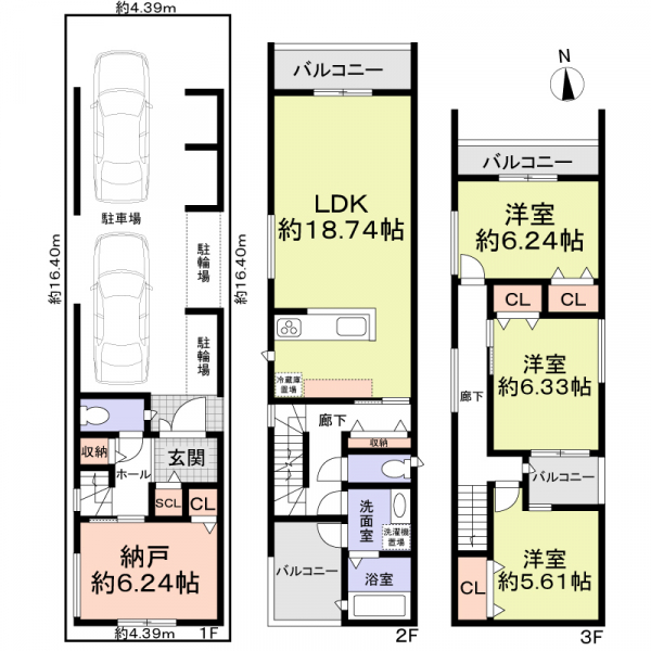 大阪市住吉区山之内３丁目 間取図