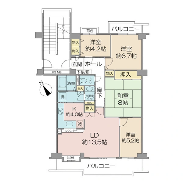 谷津パークタウン 間取図