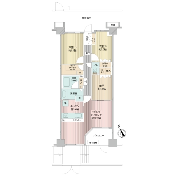 横濱山手テラス壱番館 間取図