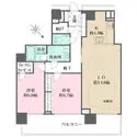ザ・ヨコハマタワーズ　タワーウエスト 間取図