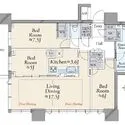 シティタワー東梅田パークフロント 間取図