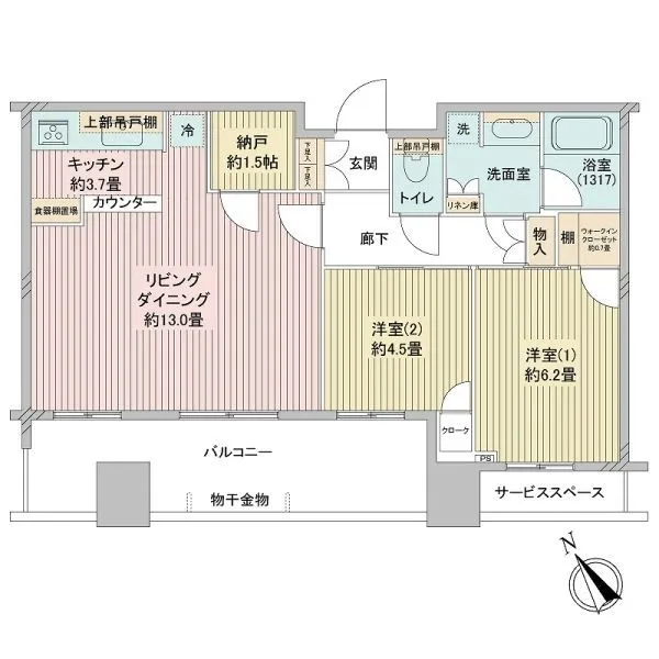 パークタワー池袋イーストプレイス 間取図
