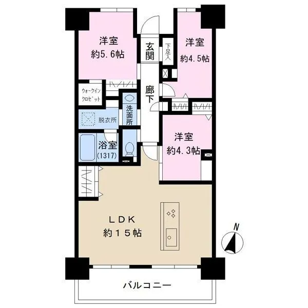 リリー松戸 間取図