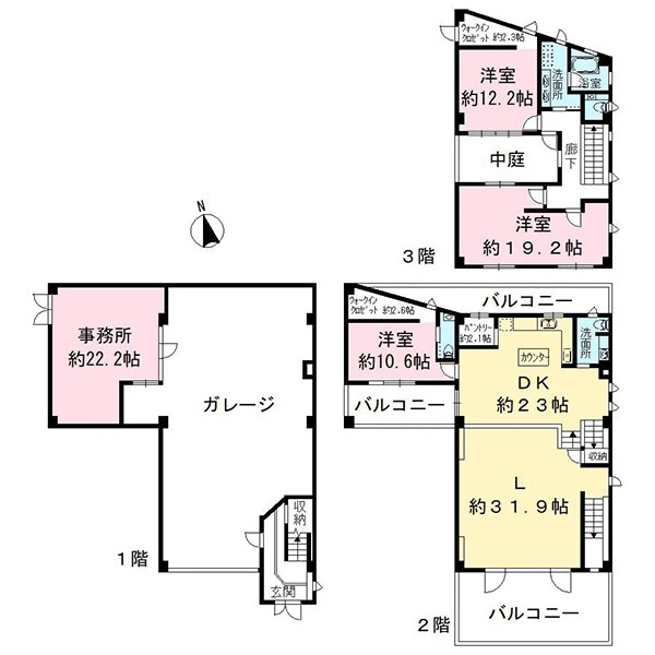 江戸川区北小岩３丁目 間取図