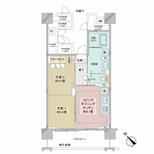 デュオセーヌ相模原上溝駅前 間取図