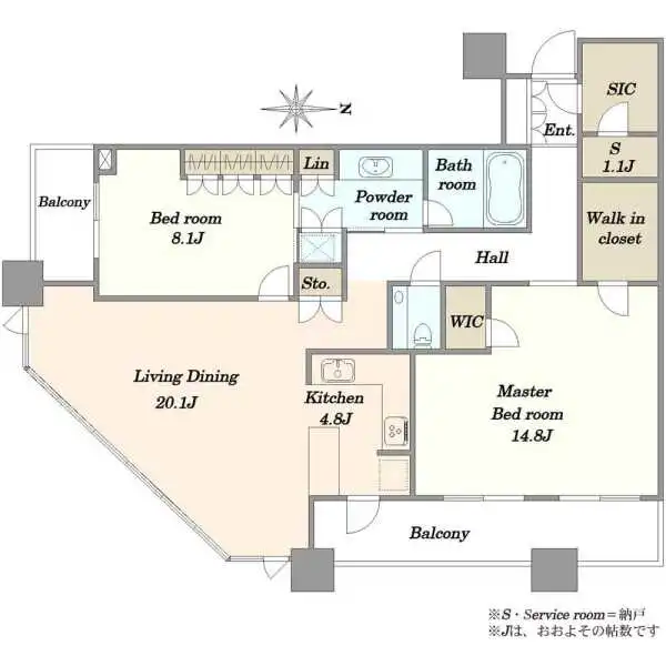 プラウドタワー千代田富士見 間取図