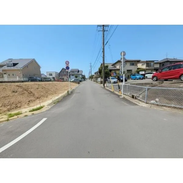 長久手市喜婦嶽 前面道路含む現地写真
