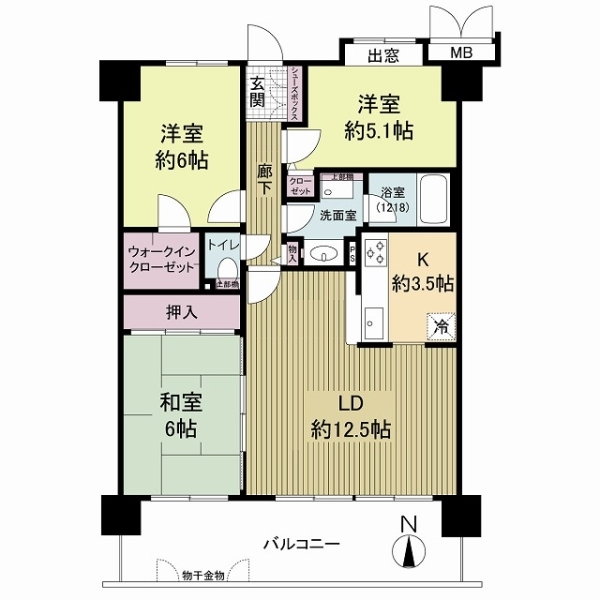 フェルティ・パーク豊中 間取図