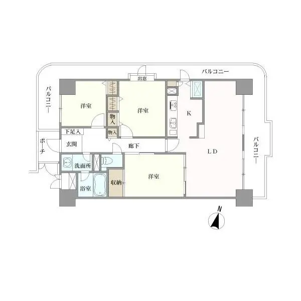 ライオンズプラザ大宮 間取図