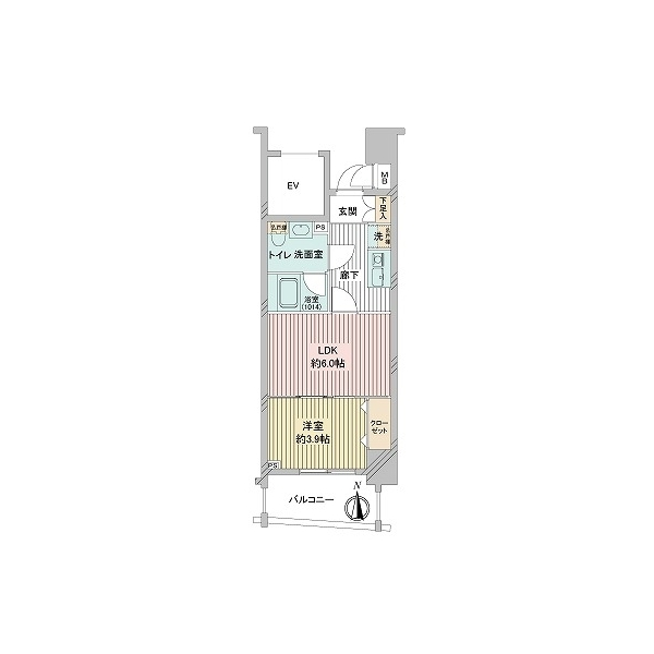 プレミアム三ノ輪 間取図