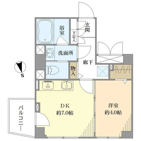 デュオ・スカーラ品川大井町 間取図