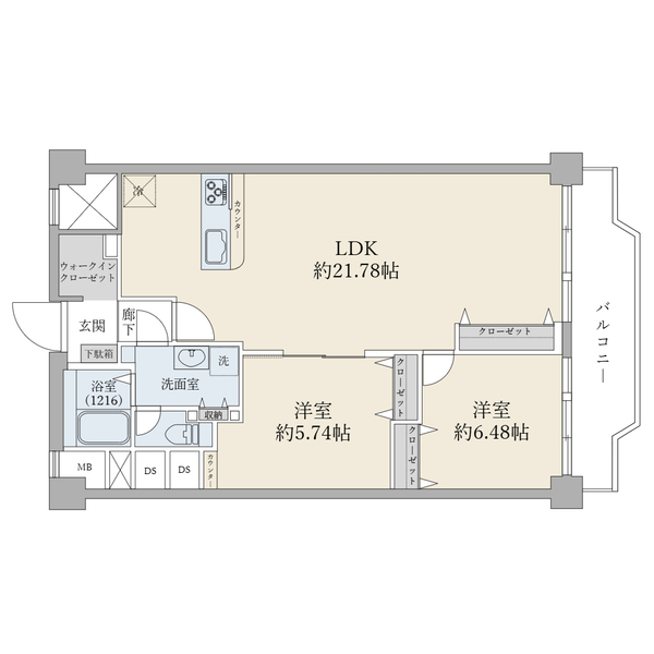 幕張グリーンハイツ 間取図