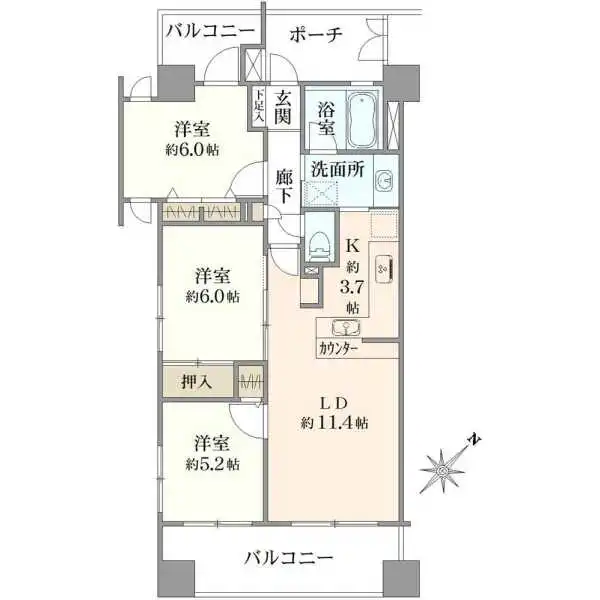 ゼファー西葛西 間取図