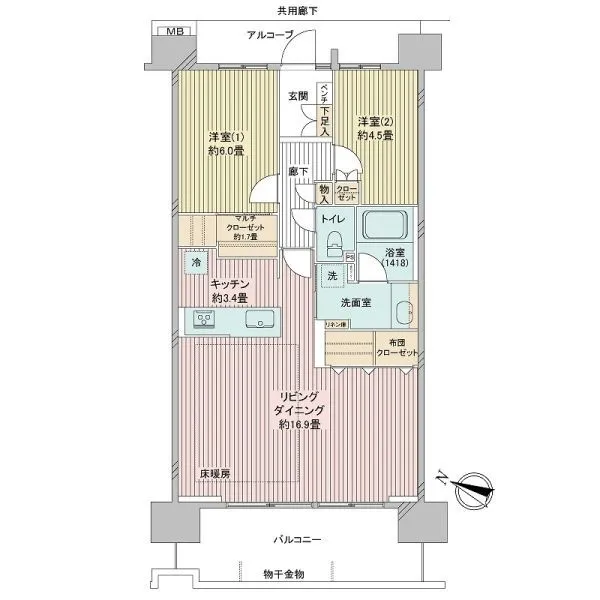 インプレスト川口青木 間取図