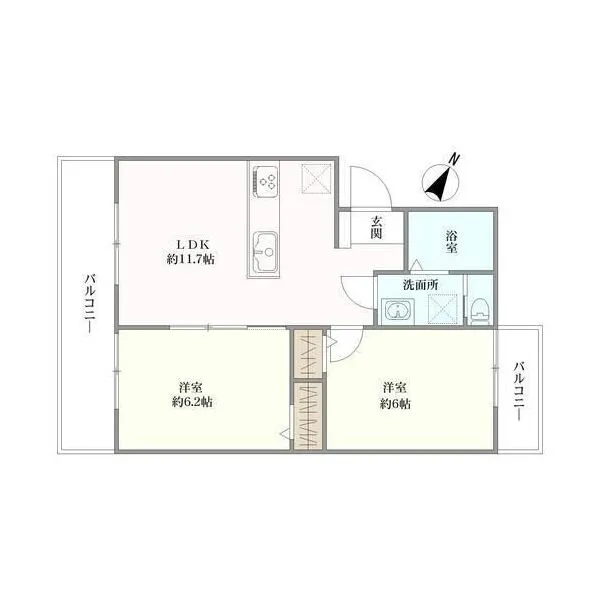下丸子ハイコーポ 間取図