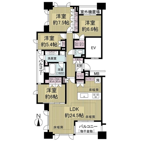 セントラルガーデン・レジデンスＡ 間取図