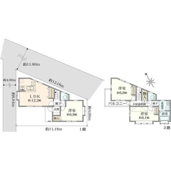 三鷹市大沢４丁目 間取図