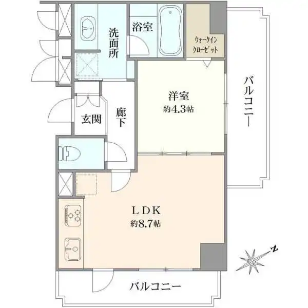 シャンボール高円寺駅前 間取図