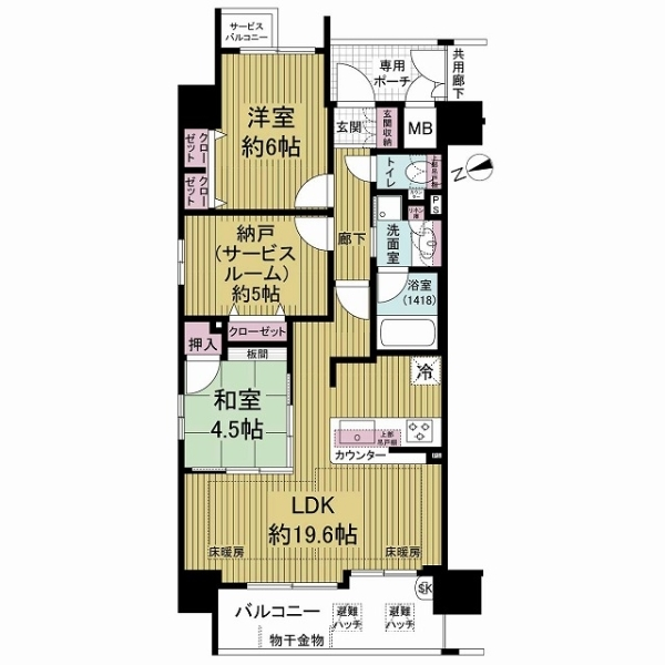 ウイズなんば 間取図
