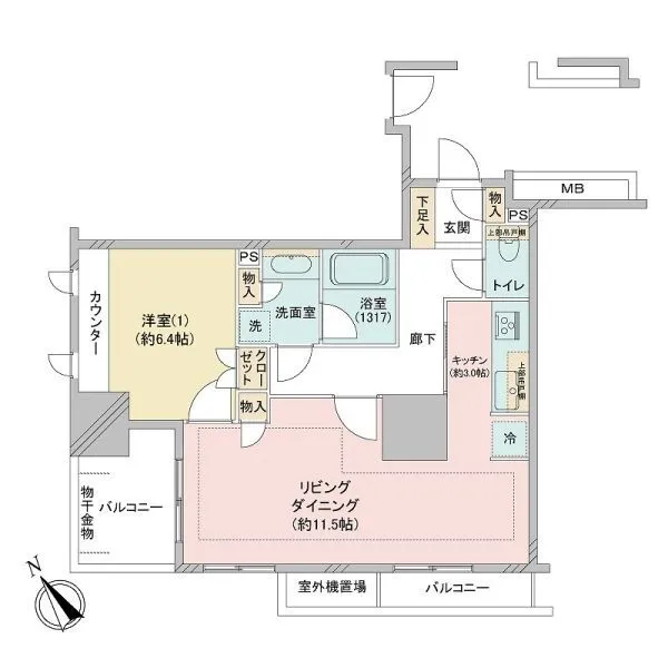 ファミール東銀座グランスイートタワー 間取図