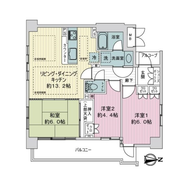 パラドール御所南 間取図