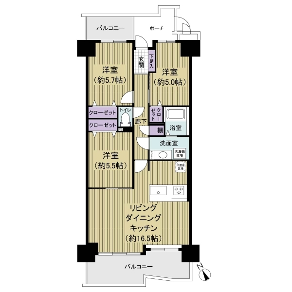 プローラ津田沼 間取図