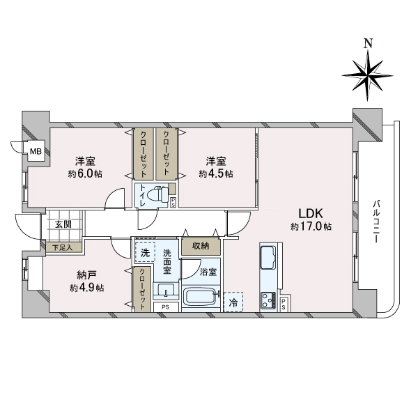 キングマンション南千里 間取図