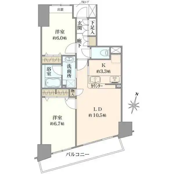 ベルヴィータ小岩 間取図