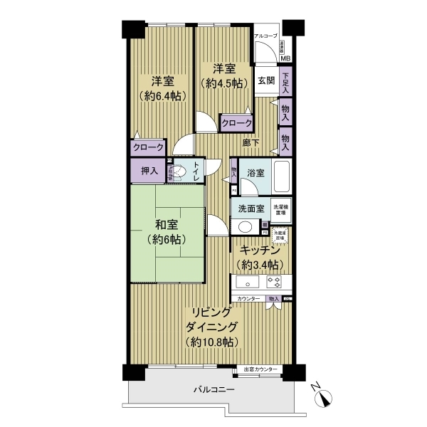 たまプラーザセントラルコート 間取図