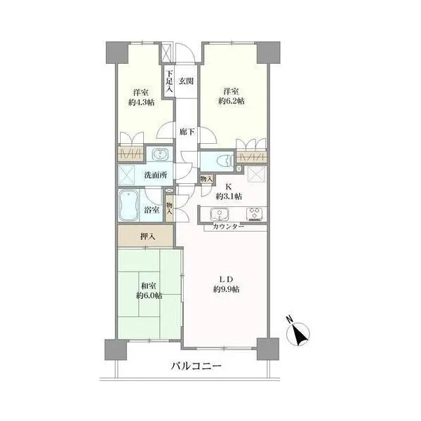 杉田パーク・ホームズ 間取り図