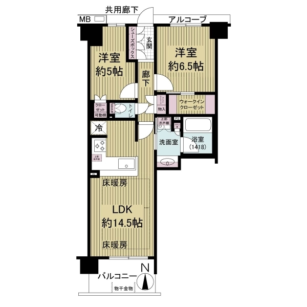 メイツ京都西大路 間取図