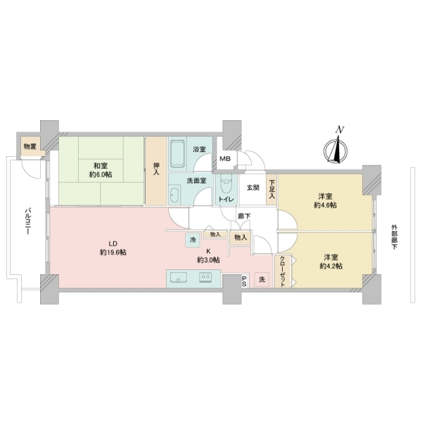 藤和すずかけ台ハイタウン 間取図