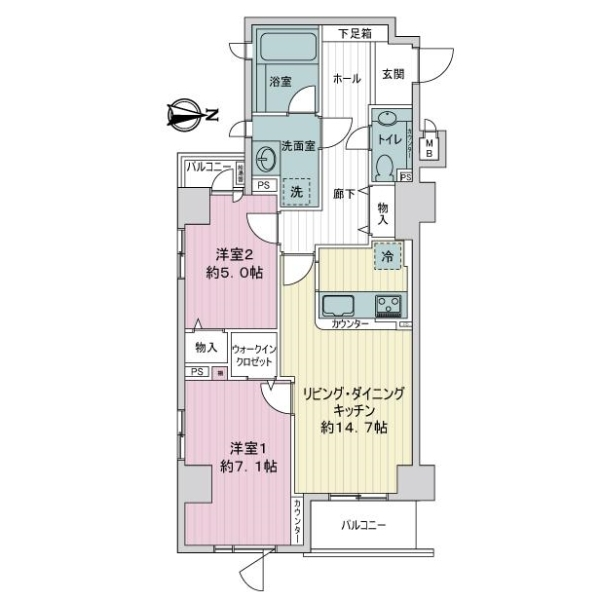 エクシオ京都御池 間取図