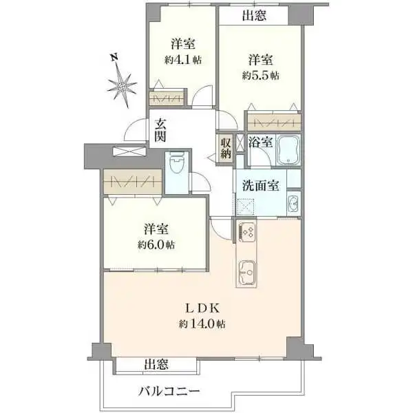 パーク・ハイム小竹向原 間取図