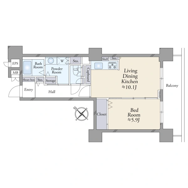 ムーンアイランドタワー 間取図
