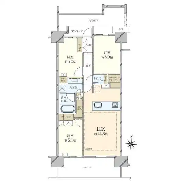 プラウドシティ小竹向原　グランドコート 間取図