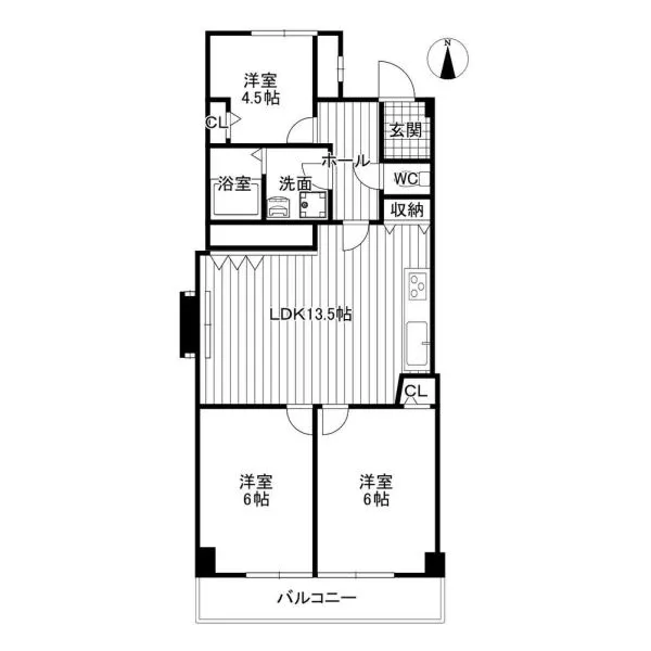 ルミエール二条 間取図