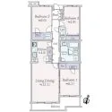 ル・アール東林間　ＴＨＥ　ＲＥＳＩＤＥＮＣＥ 間取図