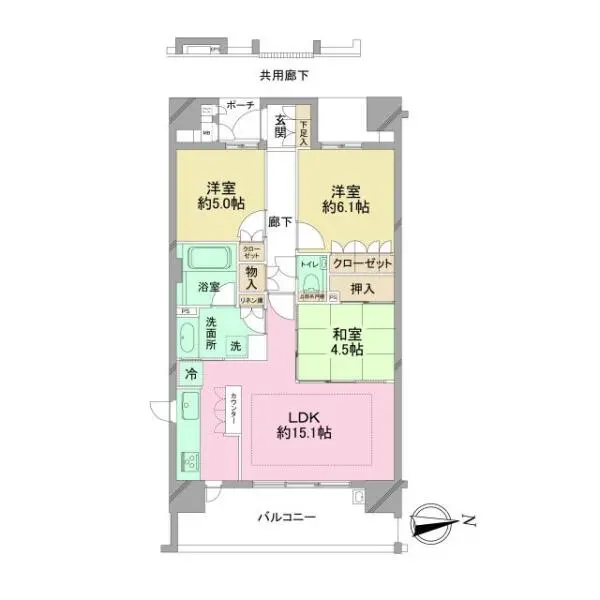 プレミスト東戸塚 間取図